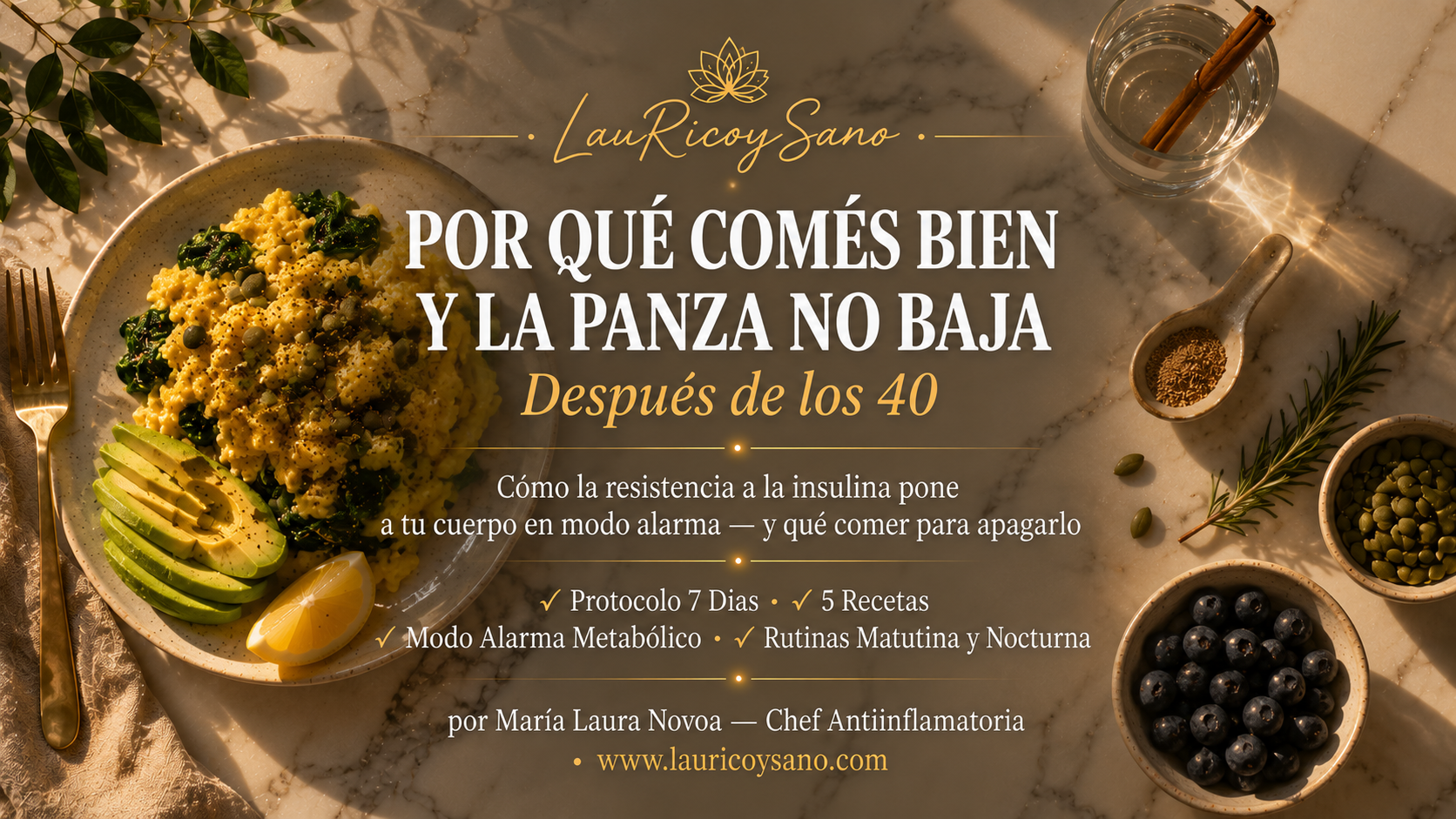 Por Qué Comés Bien y la Panza No Baja Después de los 40 — Cómo Apagar el Modo Alarma Metabólico